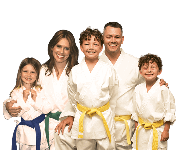 Martial Arts Lessons for Families in Angleton TX - Group Family for Martial Arts Footer Banner