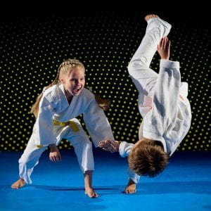Martial Arts Lessons for Kids in Angleton TX - Judo Toss Kids Girl